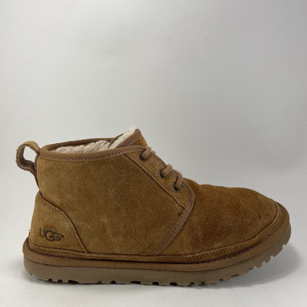 UGG Neumel Shearing Lined Chukka Boots Womens Size 8 Chestnut Tan